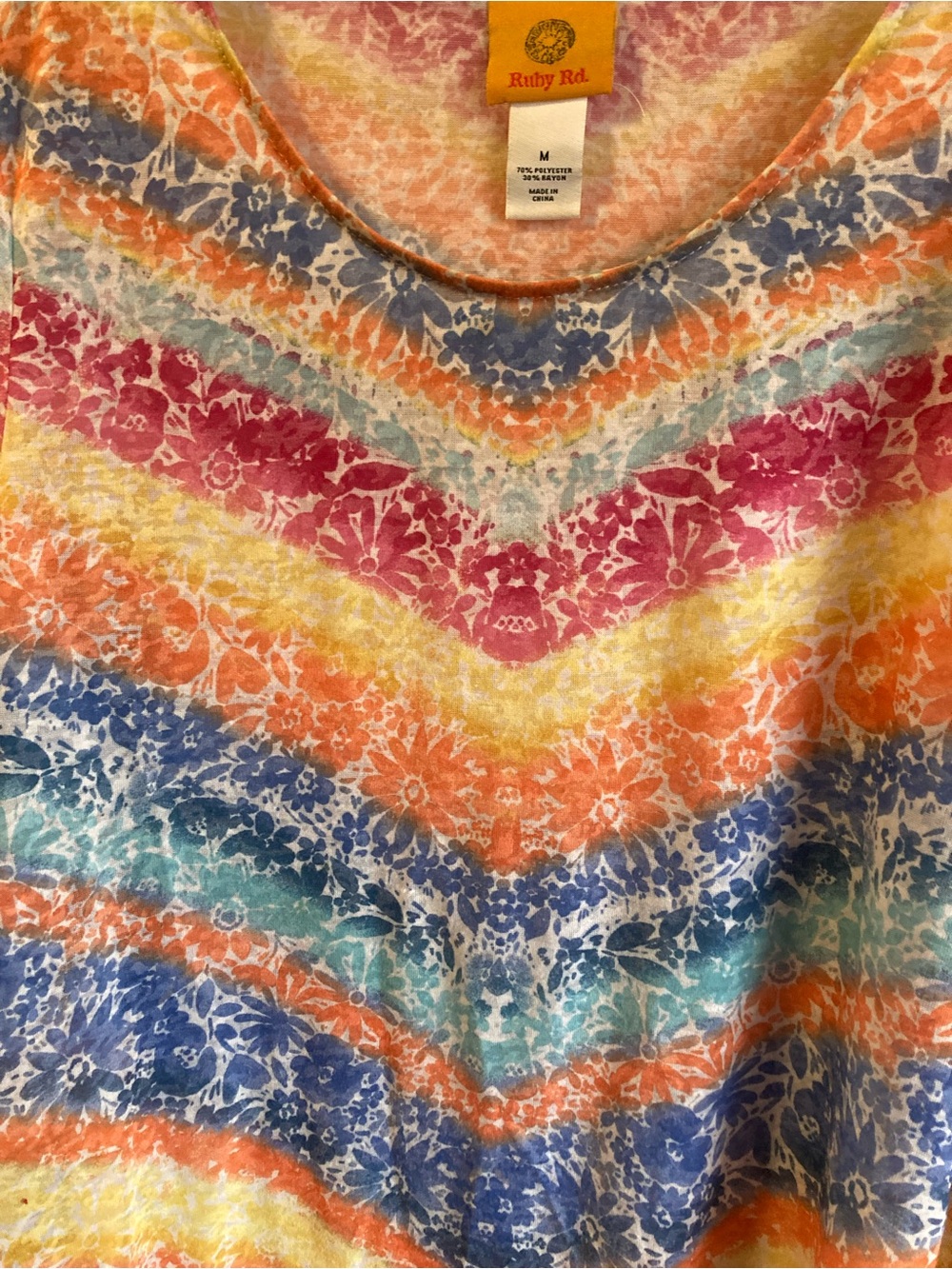 Ruby Rd. Colorful blouse-Ladies Medium - Picture 2 of 6